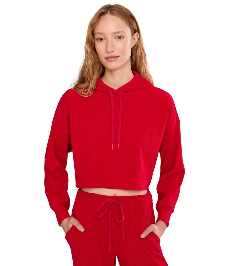 ビヨンドヨガ レディース アウター パーカー・スウェット Beyond Yogall Day Hoodie Holly Red レッド