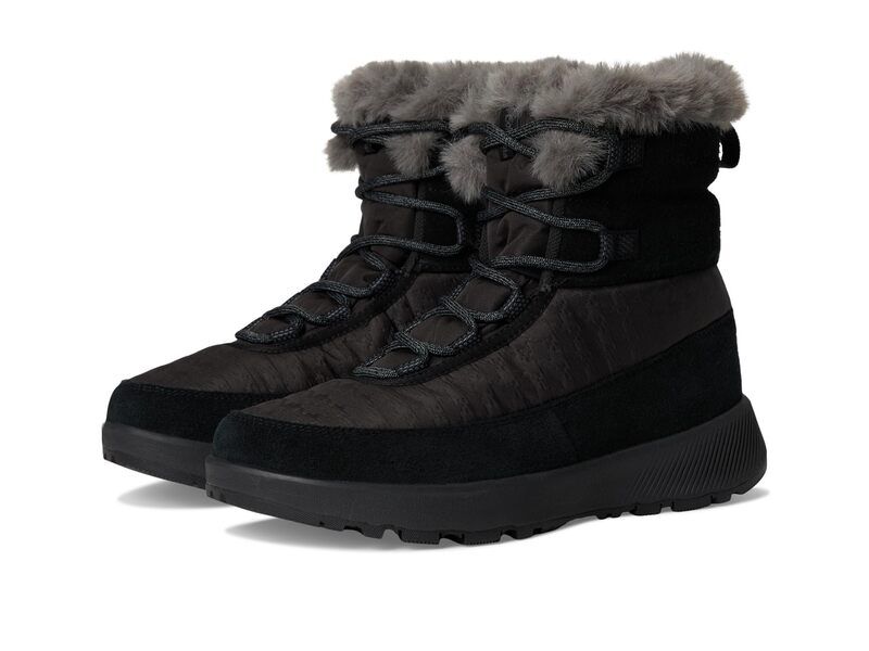 コロンビア レディース シューズ ブーツ・レインブーツ Columbia Slopeside Peak Luxe BlackGraphite ブラック