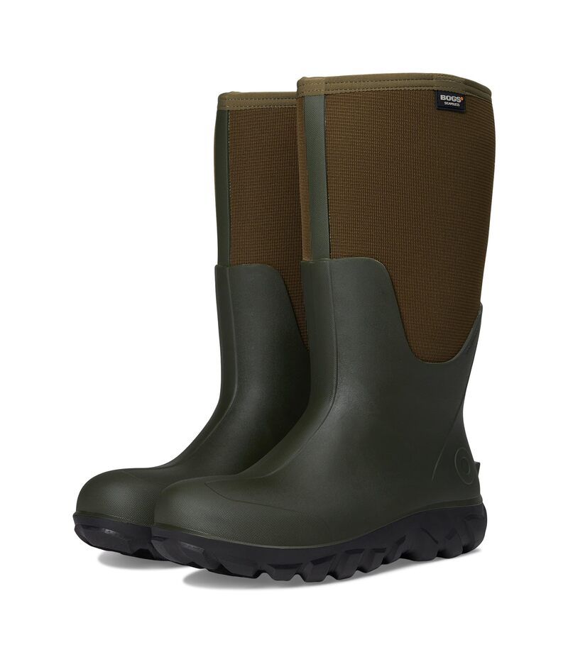 ボグス メンズ シューズ ブーツ・レインブーツ トール Bogs Classic Seamless Tall Dark Green グリーン