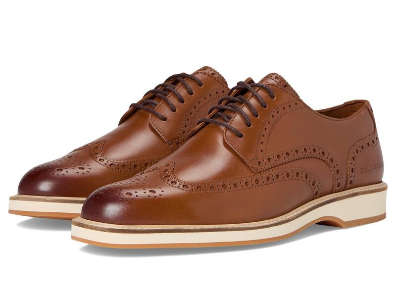 コールハーン メンズ シューズ オックスフォード ウィングチップ Cole Haan Morse Grand Wingtip Oxfords British TanIvo タン
