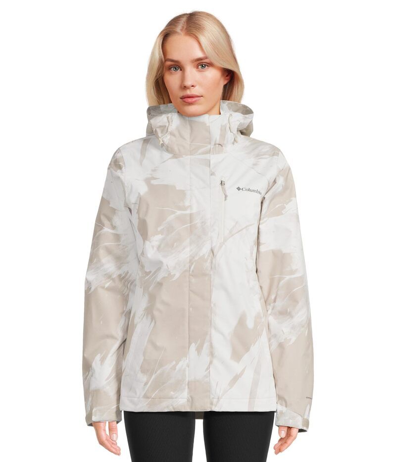 コロンビア レディース アウター コート プリント ジャケット Columbia Whirlibird V Printed Interchange Jacket Dark Stone Snow ストーン