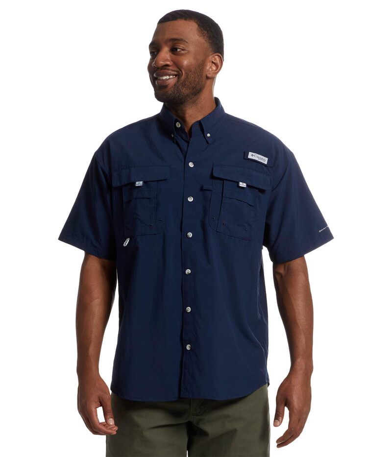 コロンビア メンズ トップス シャツ Columbia Bahama II Short Sleeve Shirt Collegiate Navy ネイビー