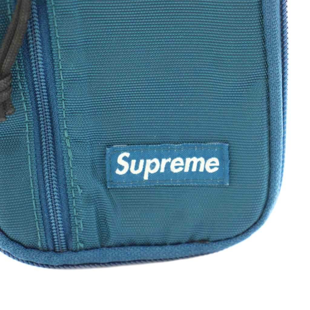 シュプリーム SUPREME 19FW Small Zip Pouch Dark Teal マルチポーチ
