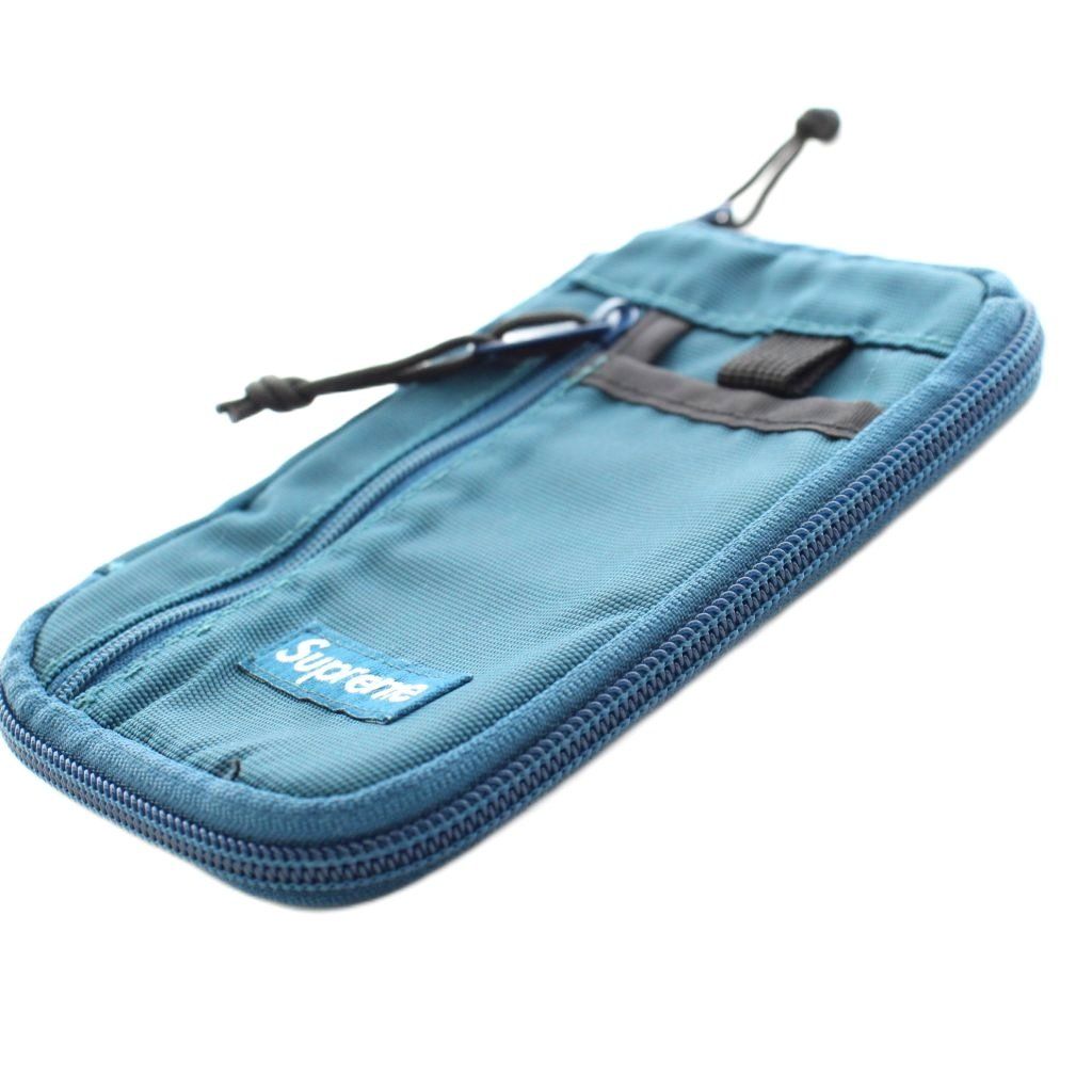 シュプリーム SUPREME 19FW Small Zip Pouch Dark Teal マルチポーチ
