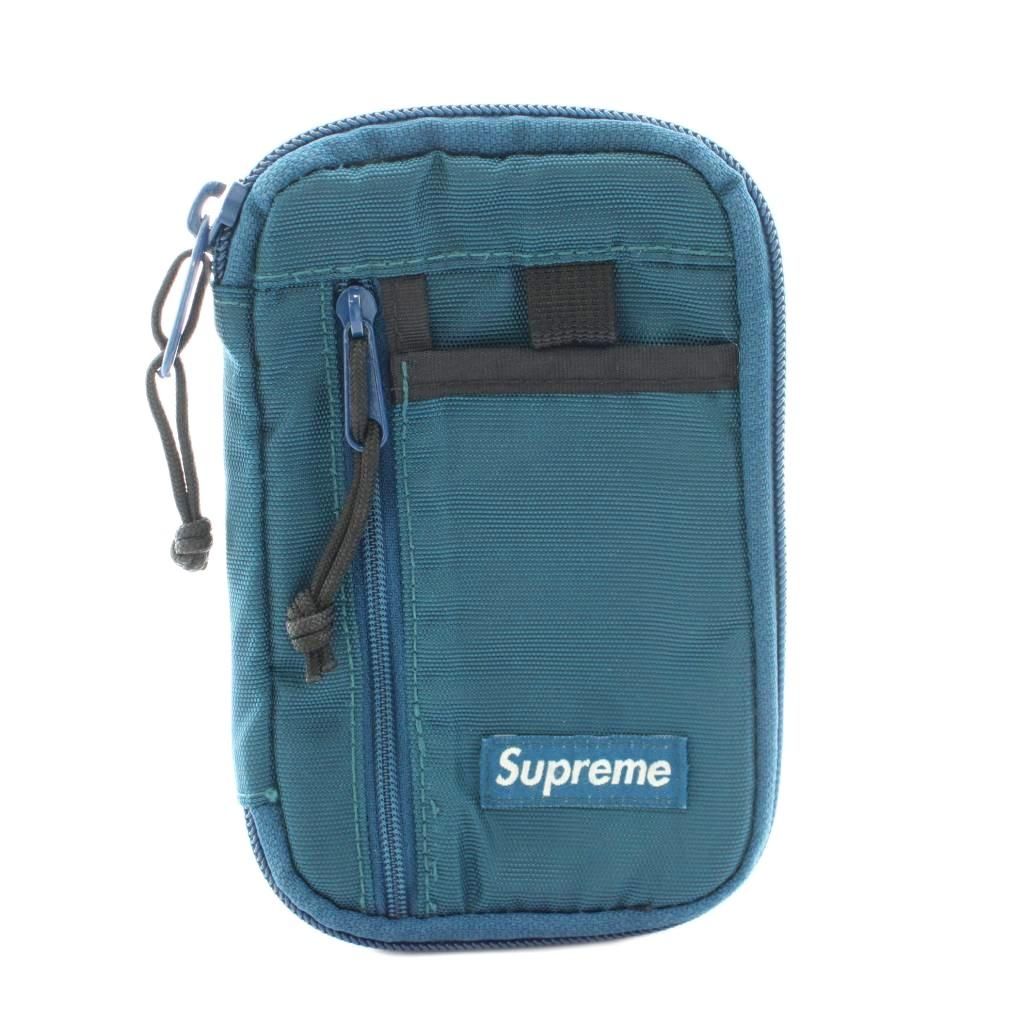 シュプリーム SUPREME 19FW Small Zip Pouch Dark Teal マルチポーチ