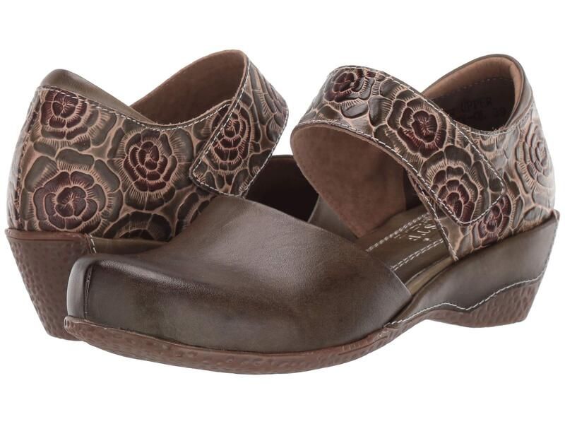 スプリングステップ レディース シューズ ヒール LArtiste by Spring Step GlossPansy Olive Green グリーン