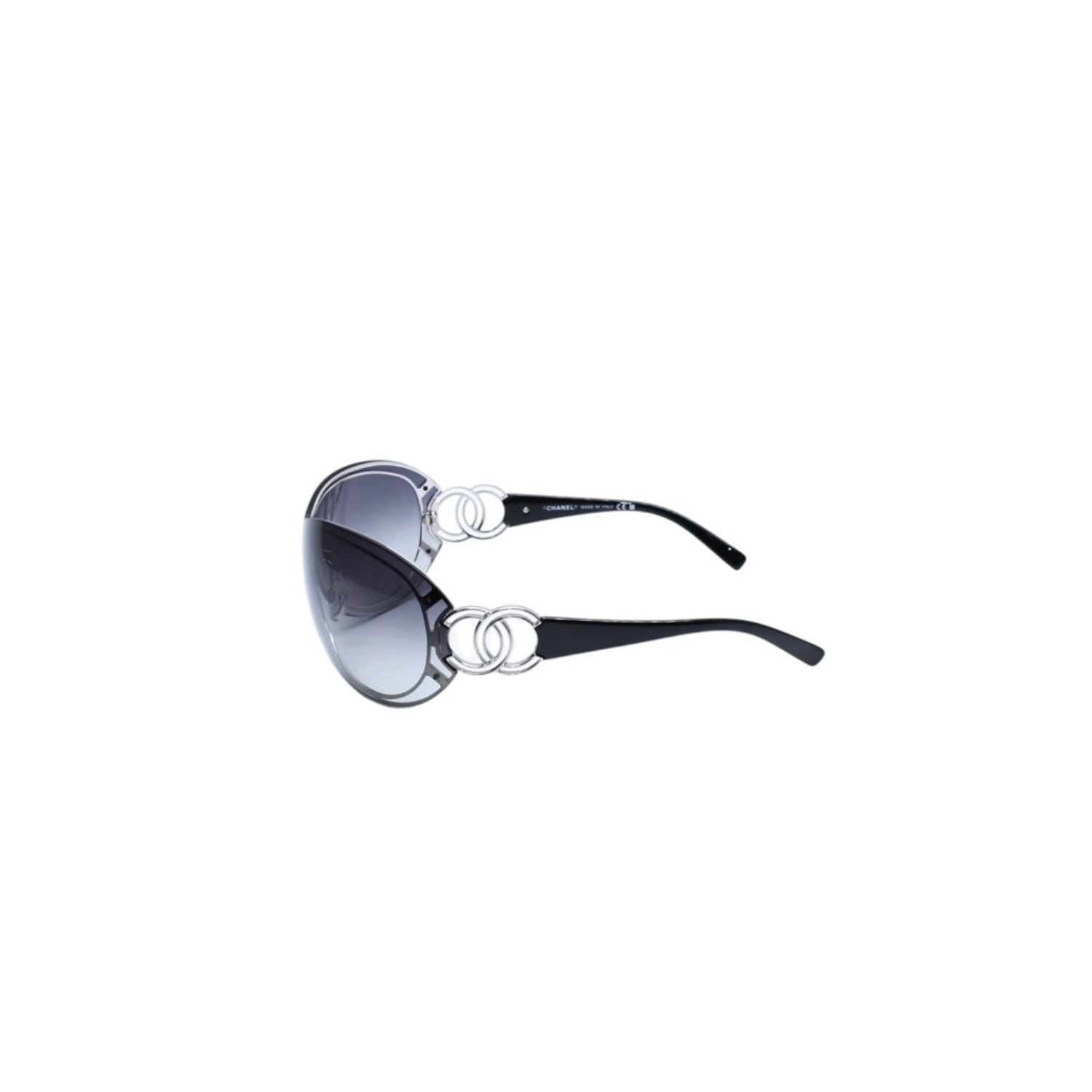 極美品 CHANEL シャネル シールド サングラス アイウェア 4144 c.127/8G サイズ125 ココマーク ブラック シルバー 中古 4a002132 極美品 CHANEL シャネル シールド サングラス アイウェア 4144 c.127/8G サイズ125 ココマーク ブラック シルバー 中古 4a002132