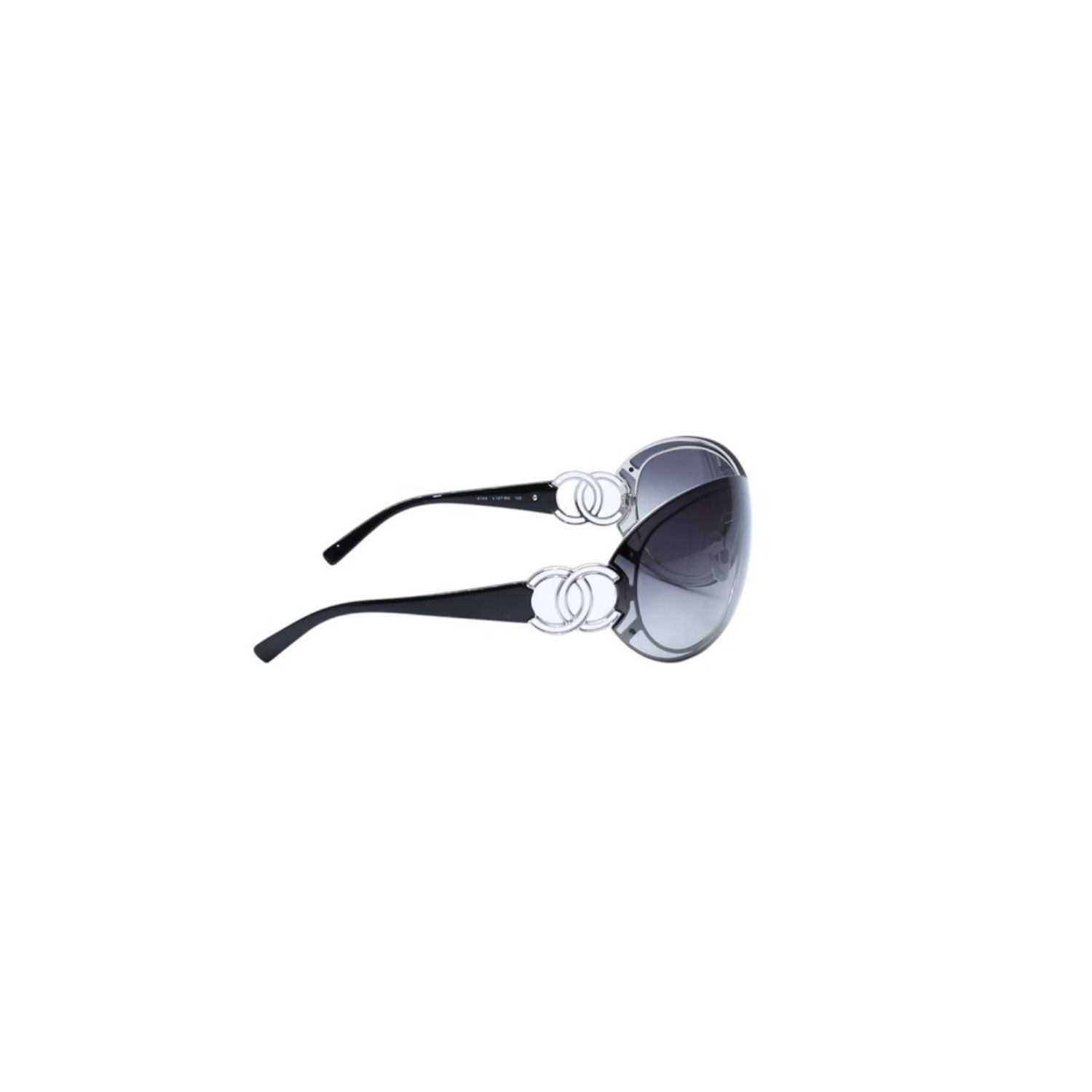 極美品 CHANEL シャネル シールド サングラス アイウェア 4144 c.127/8G サイズ125 ココマーク ブラック シルバー 中古 4a002132 極美品 CHANEL シャネル シールド サングラス アイウェア 4144 c.127/8G サイズ125 ココマーク ブラック シルバー 中古 4a002132