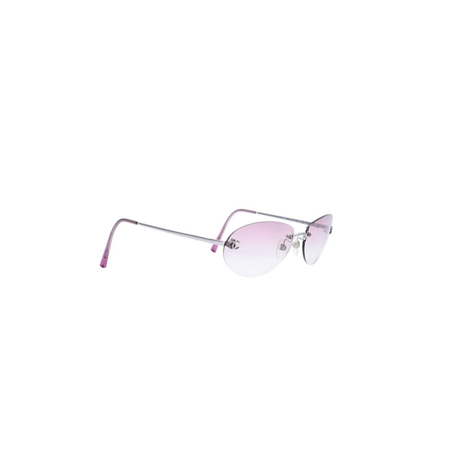 極美品 CHANEL シャネル リムレス ピンクレンズ シルバーフレーム 4013 59◻︎16 130 ピンク シルバー 中古 4a002452 極美品 CHANEL シャネル リムレス ピンクレンズ シルバーフレーム 4013 59◻︎16 130 ピンク シルバー 中古 4a002452