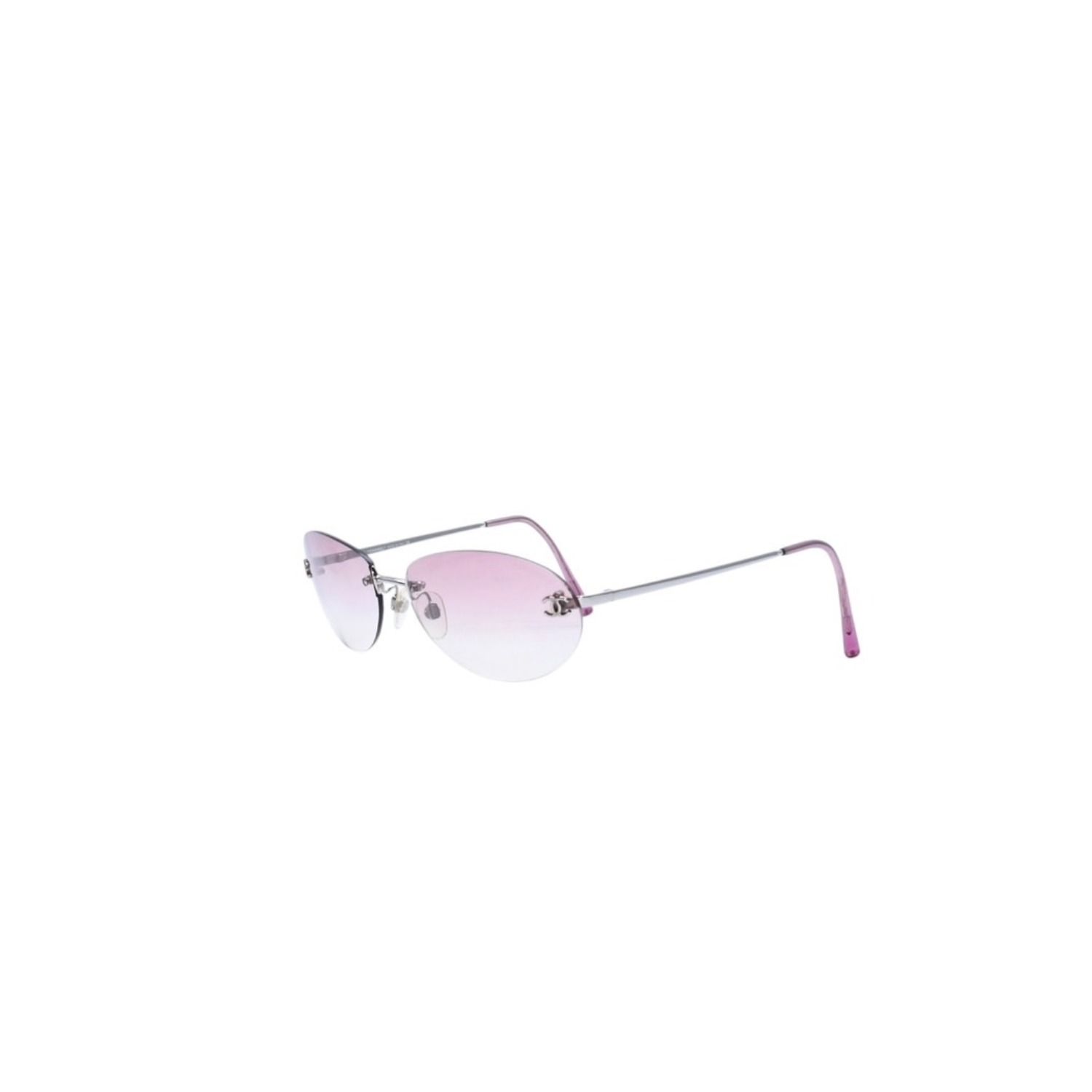 極美品 CHANEL シャネル リムレス ピンクレンズ シルバーフレーム 4013 59◻︎16 130 ピンク シルバー 中古 4a002452 極美品 CHANEL シャネル リムレス ピンクレンズ シルバーフレーム 4013 59◻︎16 130 ピンク シルバー 中古 4a002452