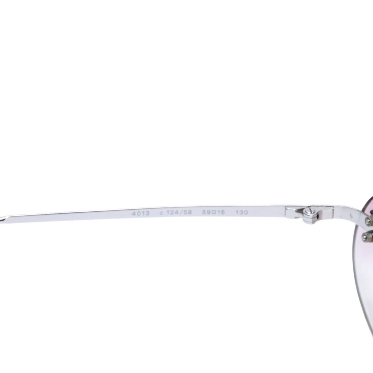 極美品 CHANEL シャネル リムレス ピンクレンズ シルバーフレーム 4013 59◻︎16 130 ピンク シルバー 中古 4a002452 極美品 CHANEL シャネル リムレス ピンクレンズ シルバーフレーム 4013 59◻︎16 130 ピンク シルバー 中古 4a002452