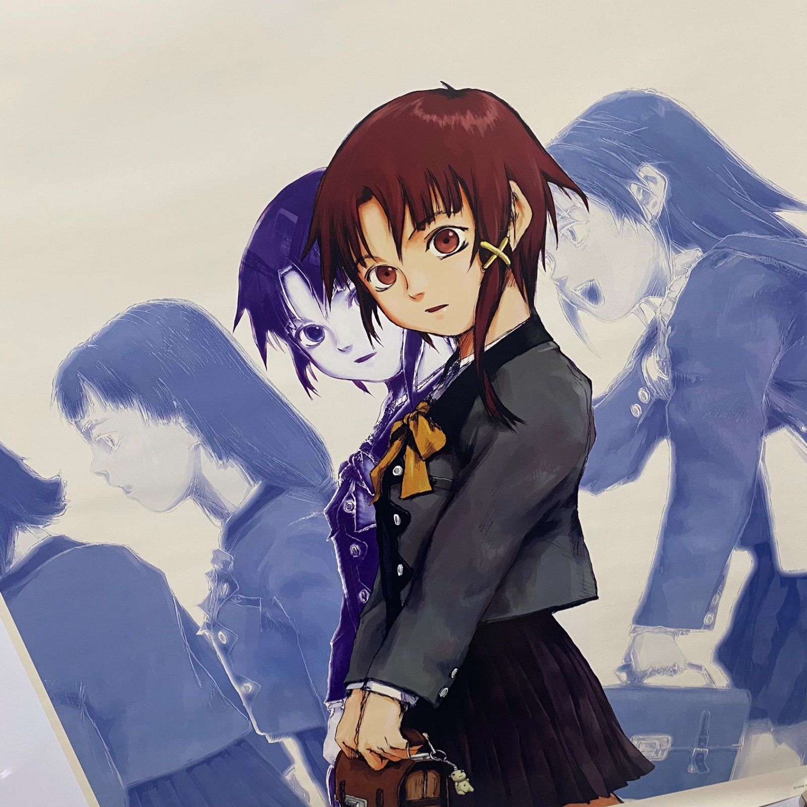 serial experiments lain 安倍吉俊 サイン入りB2ポスター serial experiments lain B2ポスター 安倍吉俊 #1125 - メルカリ