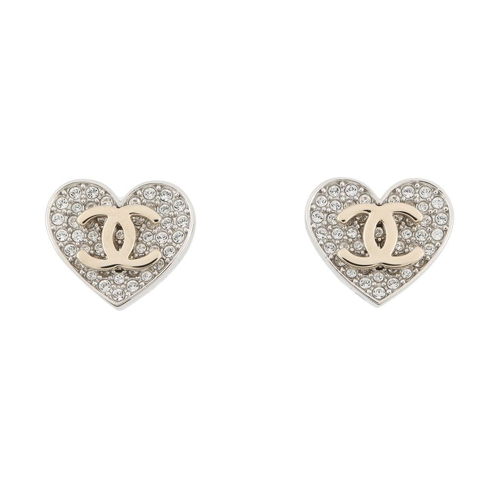 シャネル ピアス ココマーク ハート ラインストーン B26P ABH084 CHANEL アクセサリー