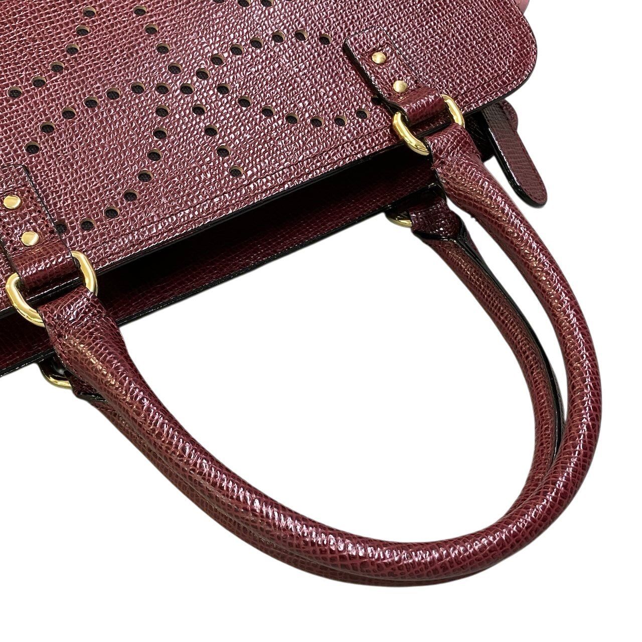 Be16 《極美品》 Orla Kiely オーラカイリー 2WAY レザーショルダー Be16 《極美品》 Orla Kiely オーラカイリー 2WAY レザーショルダー