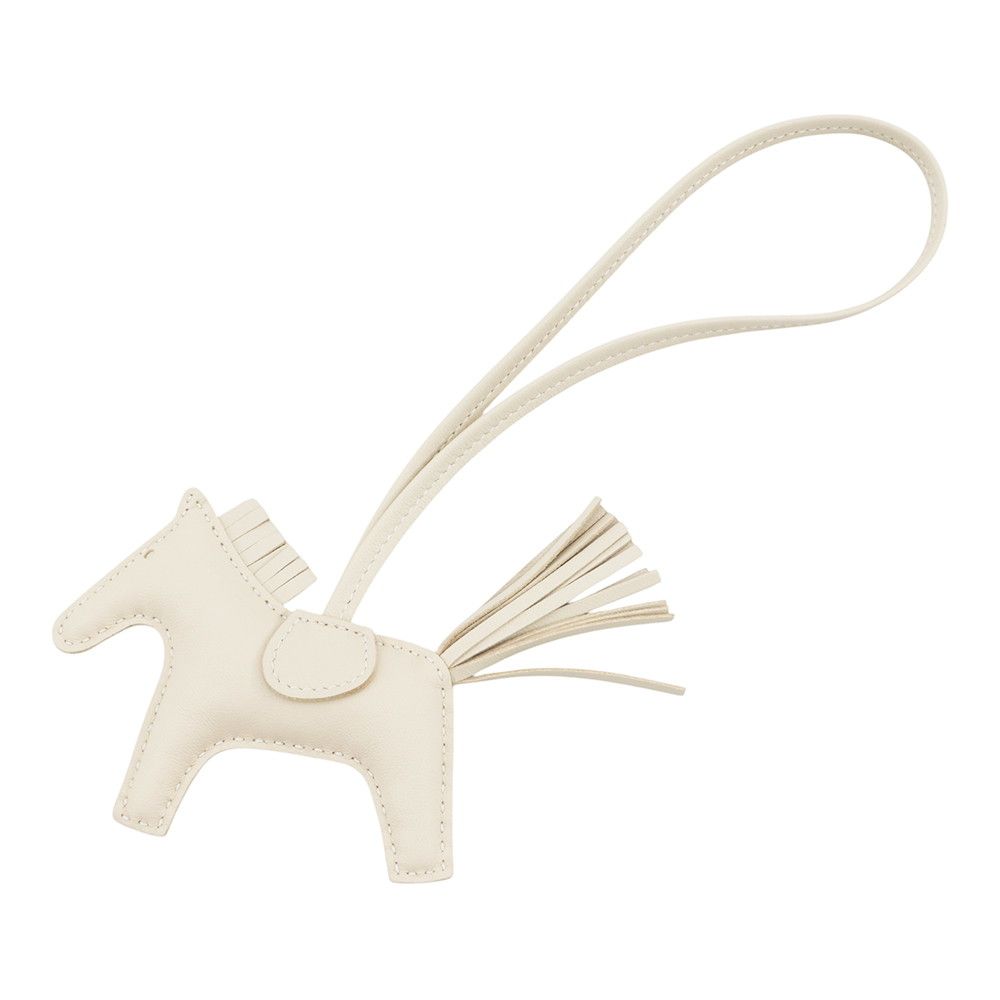 エルメス バッグチャーム ロデオ PM クレ ラムスキン K刻印 HERMES チャーム