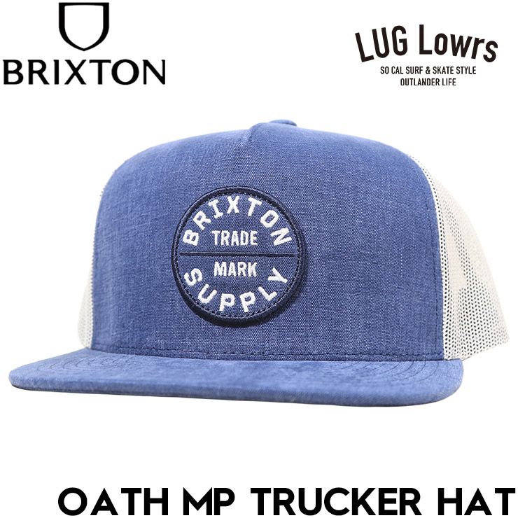 BRIXTON ブリクストン メッシュキャップ メンズ レディース トラッカーキャップ OATH MP TRUCKER HAT スナップバック 帽子 11627 BLCHW 26SU 日本代理店正規品