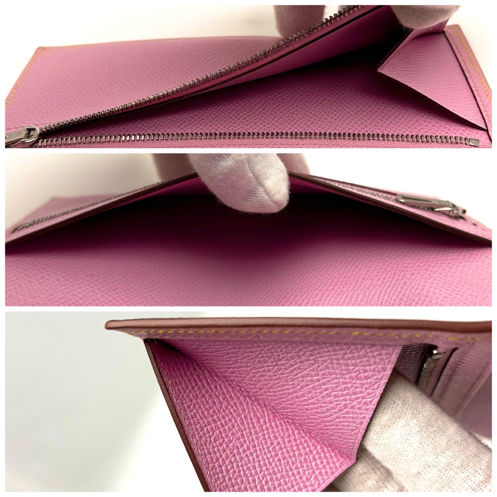 HERMES】エルメス ベアンスフレ ヴォー・エプソン バイカラー 長財布