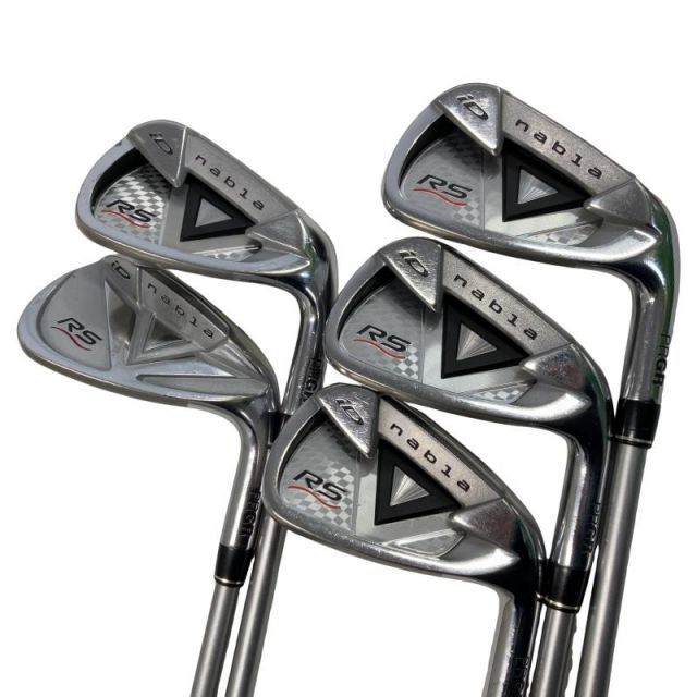 【中古】 プロギア iD nabla RS TITAN FACE 5S アイアンセット IR iD nabla RS (フレックスSR) メンズ 男性用 右利き 右用 Cランク ゴルフクラブ