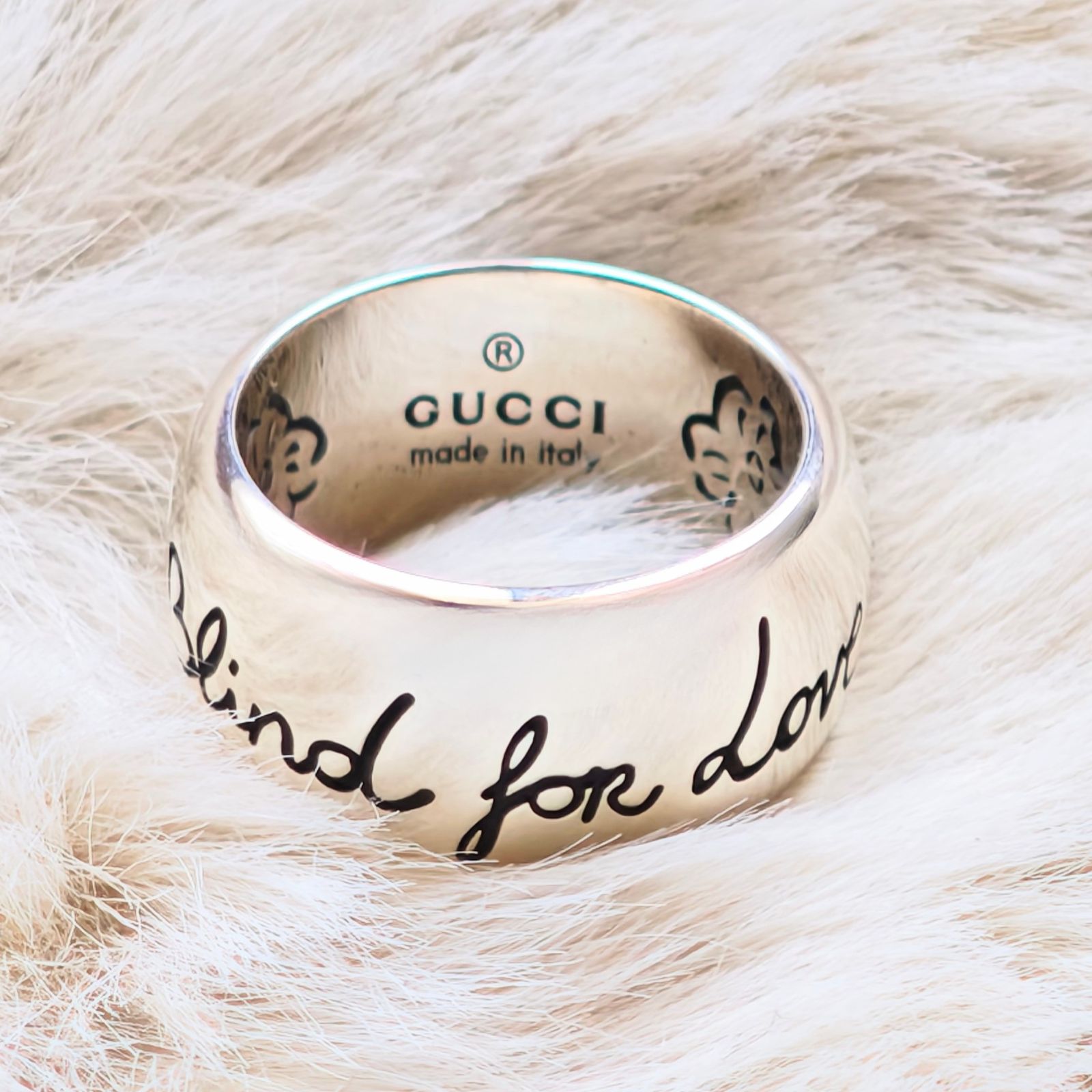 GUCCI グッチ Blind for Love ブラインド フォー ラブ リング 指輪 7号