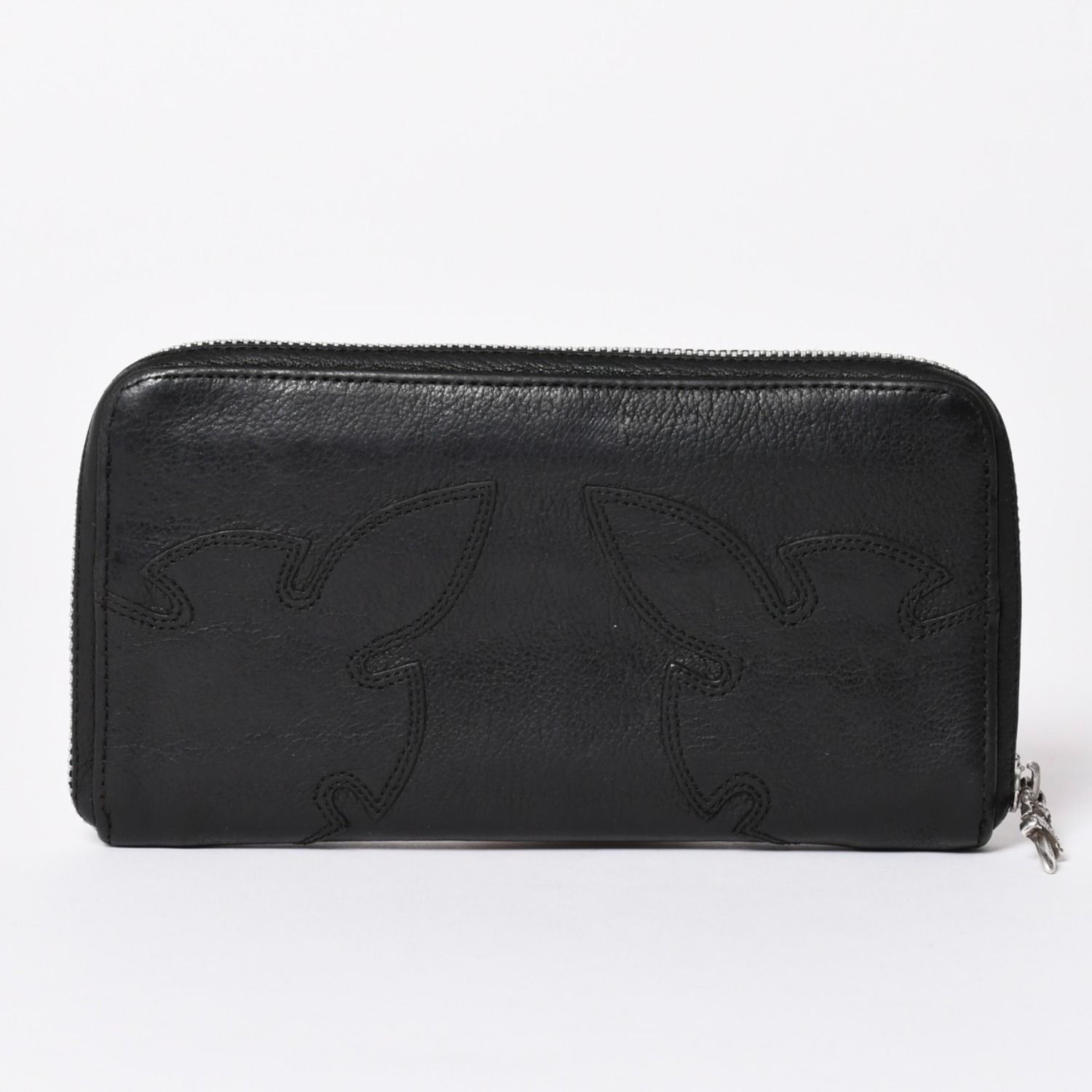 CHROME HEARTS クロムハーツ REC F ZIP ダブルフレアニー ラウンドジップウォレットデストロイ 長財布 ダガージップ シルバー925 美品 中古 4a002368 137,500円