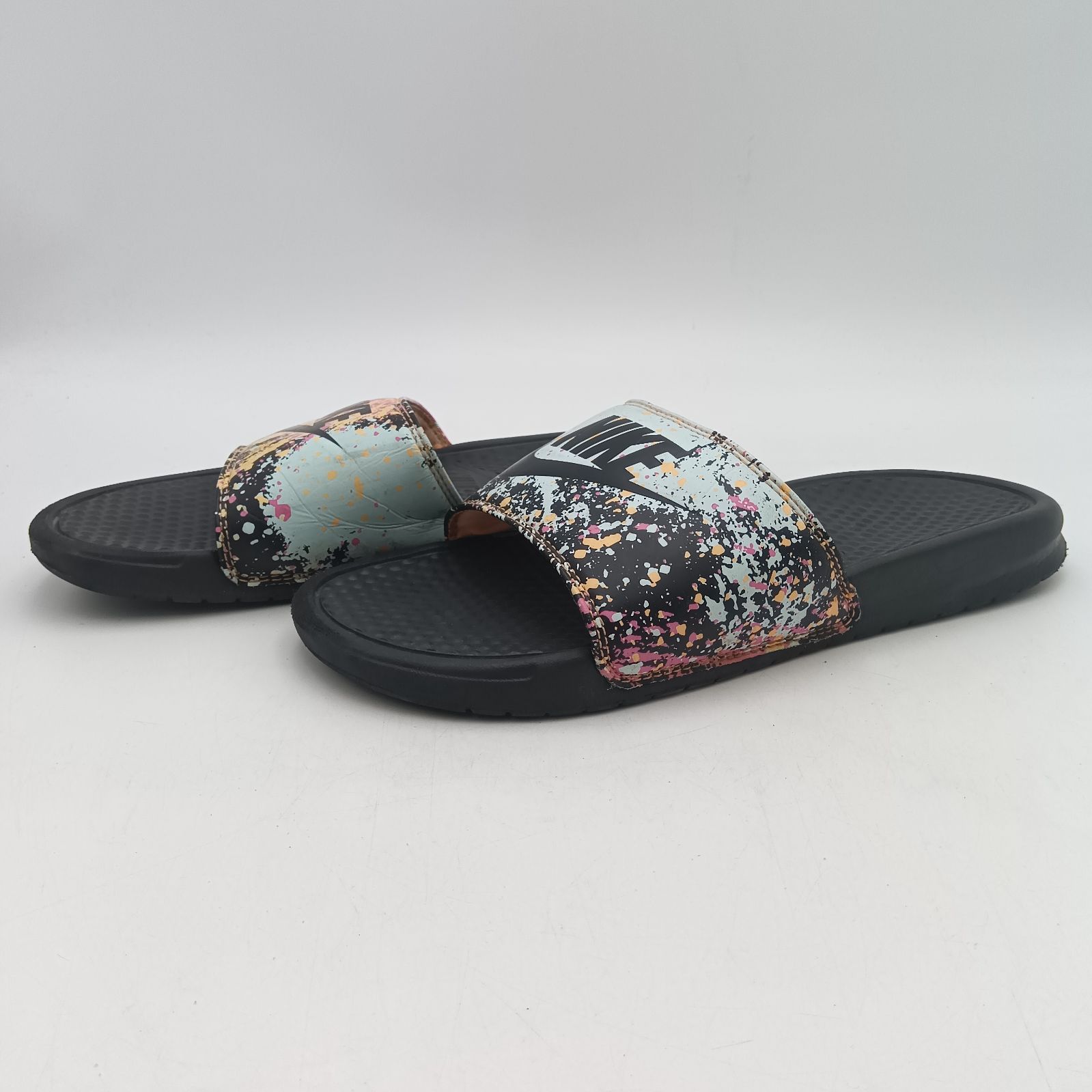NIKE ナイキ WMNS BENASSI JDI PRINT ベナッシ サンダル ウィメンズ 27cm 黒 ブラック 618919-008 B-1-8