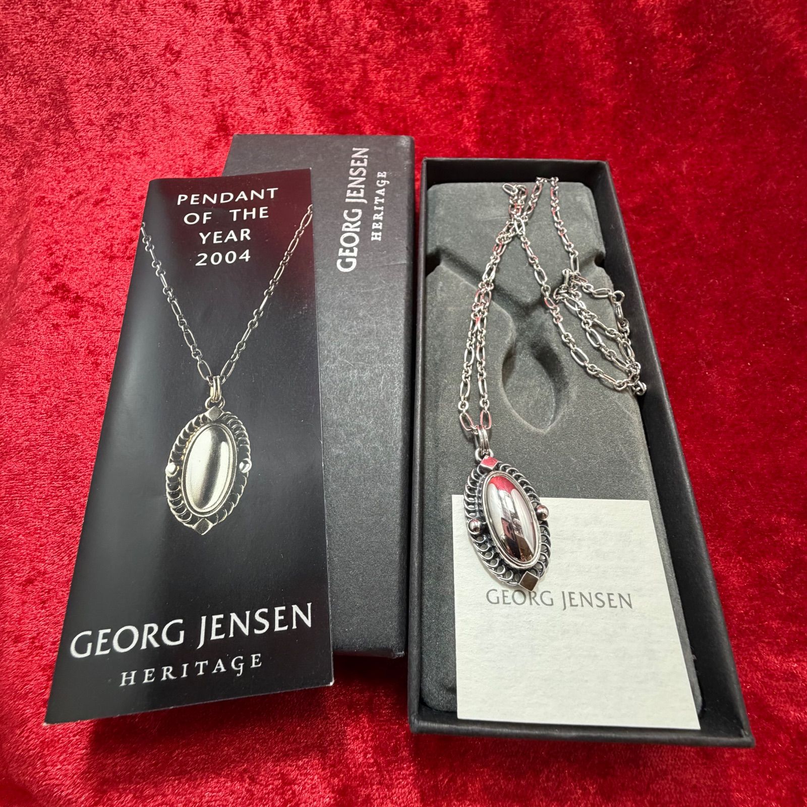ジョージジェンセン 2004 TORUN ラバーネックレス 美品 2004年 イヤーネックレス ジョージジェンセン/GEORG JENSEN