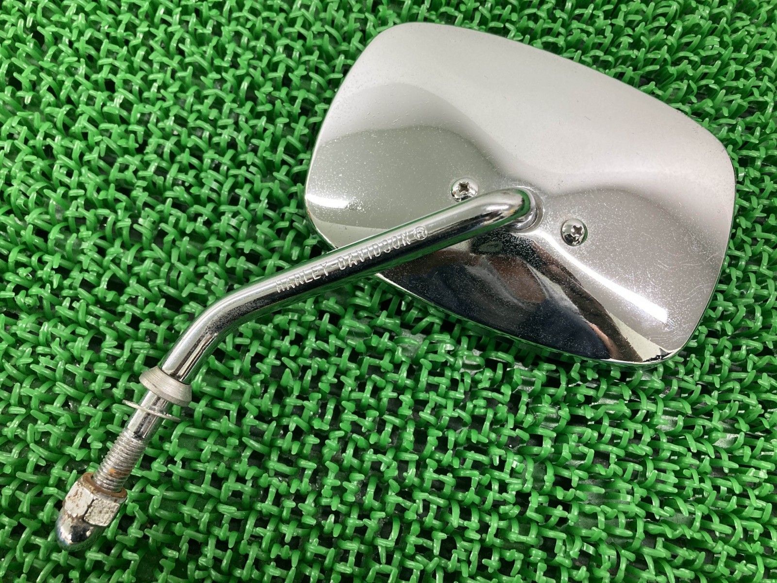 ミラー 左 ハーレー 純正 中古 ショベル エボ スクエアミラー ソフテイル ダイナ zW