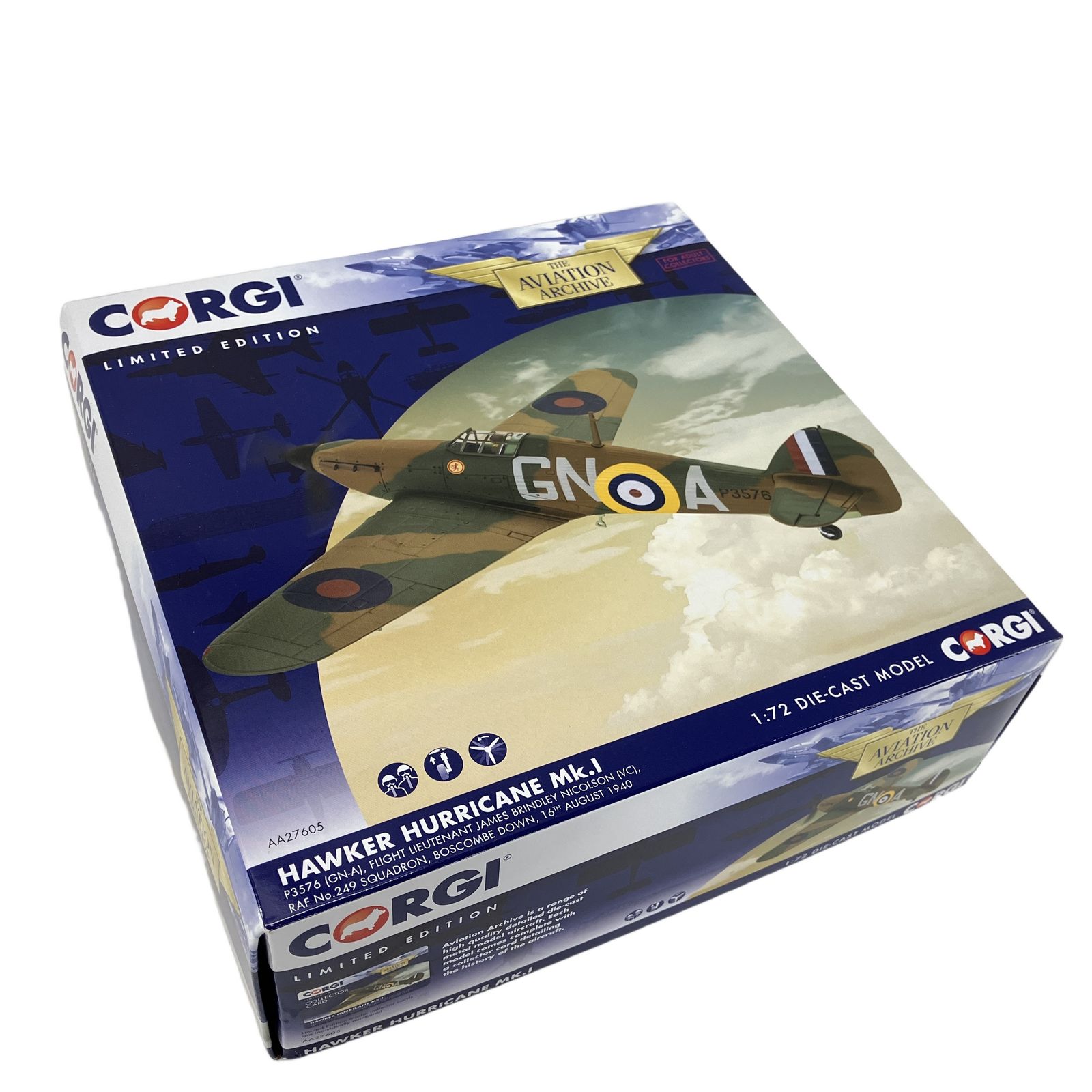 CORGI 1/72 ホーカー ハリケーン Mk.I Aviation Archive 飛行機 模型 中古 美品 W11223748