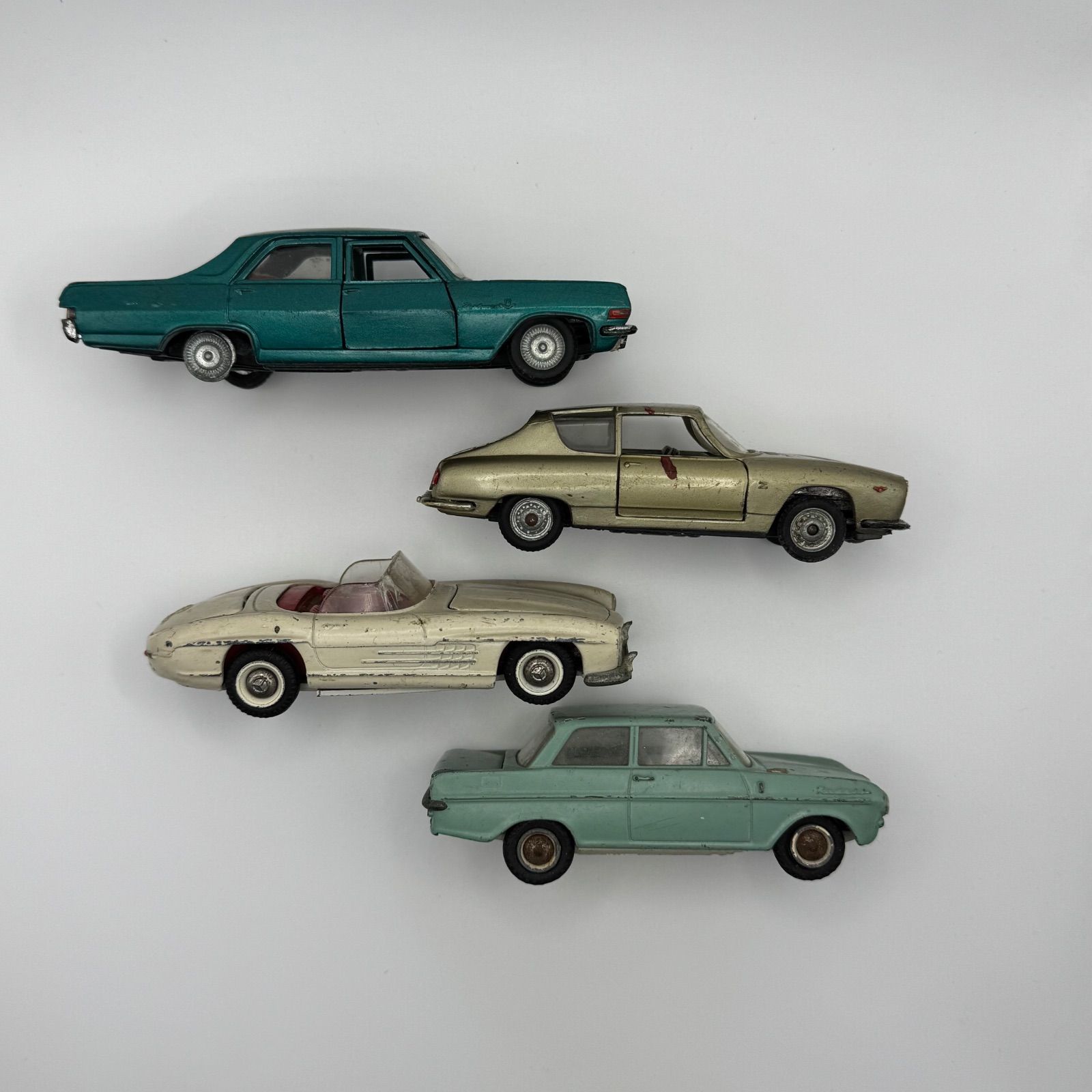 まとめ売り・希少】ヴィンテージ ミニカー 4台セット 当時物 現状品