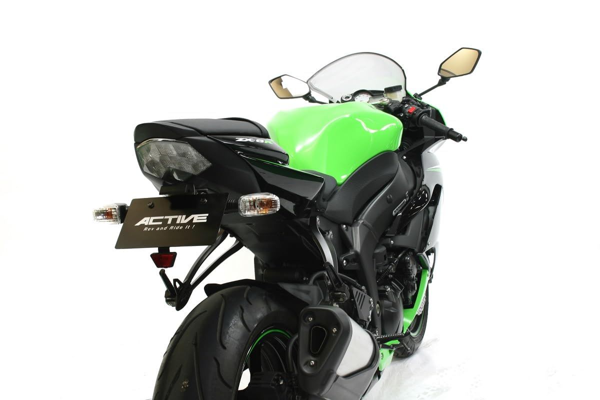 新品 アクティブ(ACTIVE) フェンダーレスキット ブラック LEDナンバー灯 付属 【ZX-6R('09-'18)】 1157076