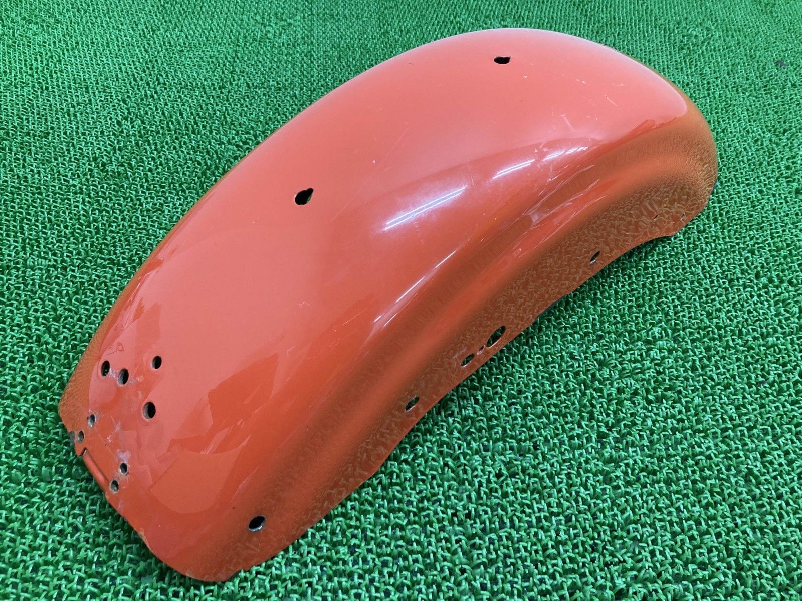XL883R リアフェンダー 橙 ハーレー 純正 中古 スポーツスター ショート加工 Ku XL883R リアフェンダー 橙 ハーレー 純正 中古 スポーツスター