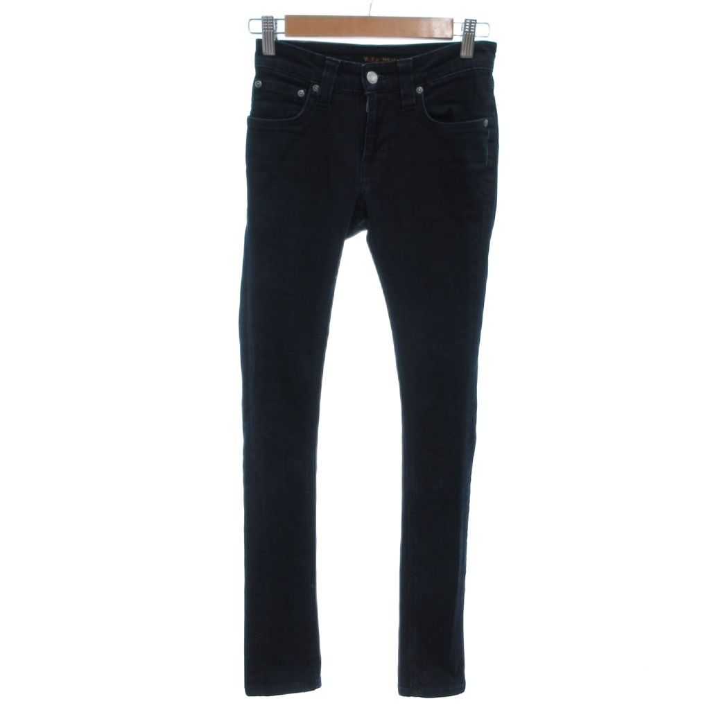 ヌーディージーンズ nudie jeans スキニージーンズ W24 L32 インディゴブルー 無地 /MX ■ECG003