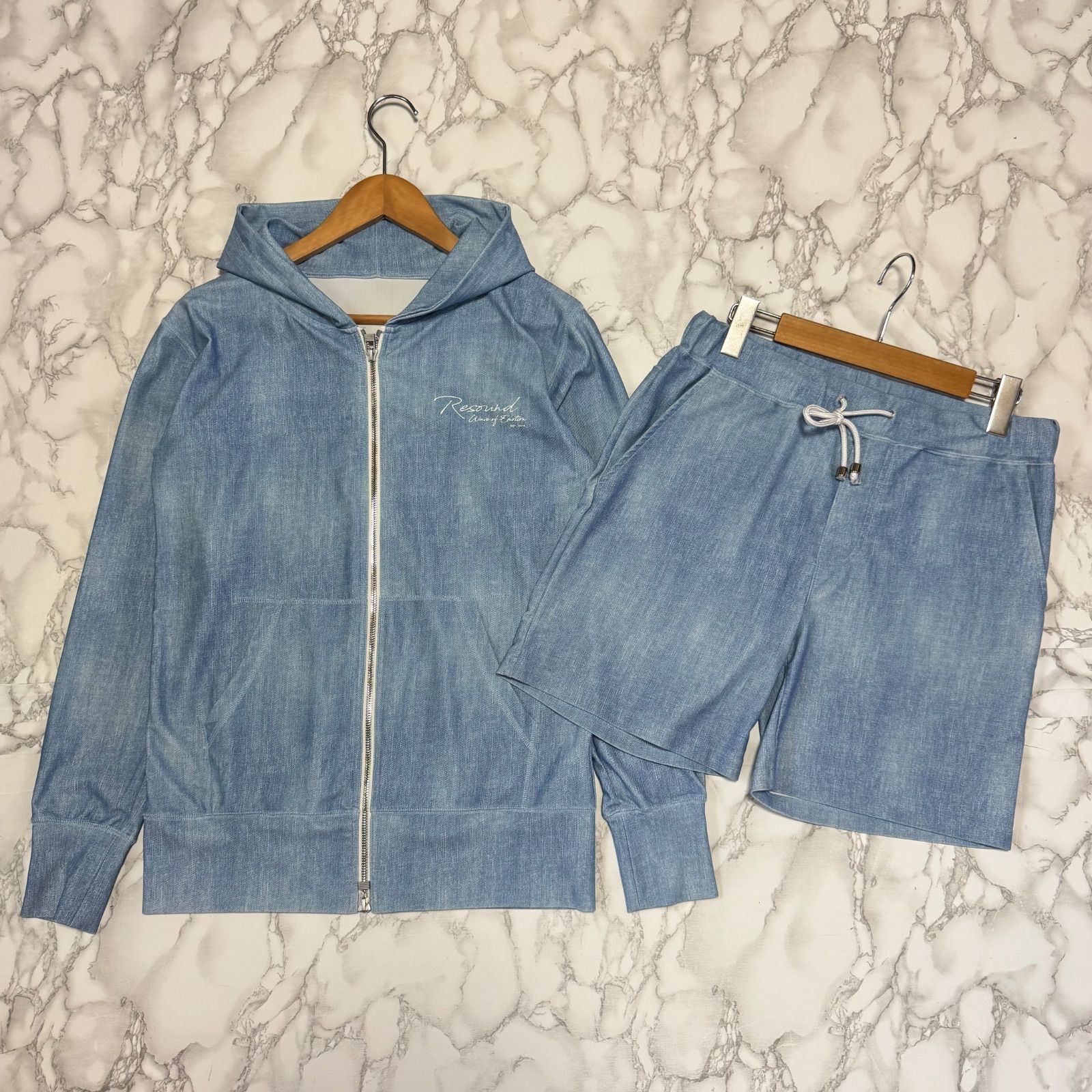 トレンド【resound clothing リサウンド クロージンズ 【商品名】水陸両用 ラッシュガード セットアップ 水着 /ジャケット パーカー/ボードショーツ/上下
