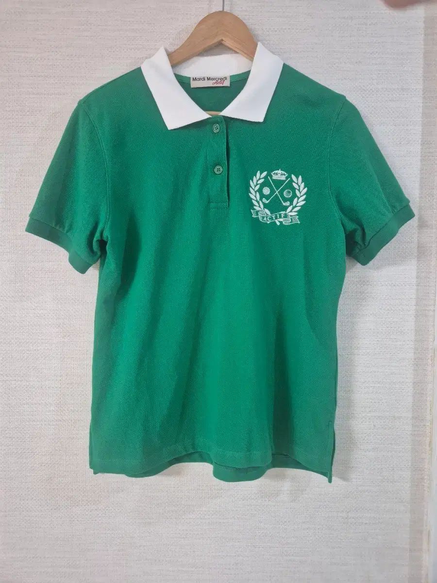 マルディメクルディ ゴルフ 半袖 カラーTシャツ グリーン