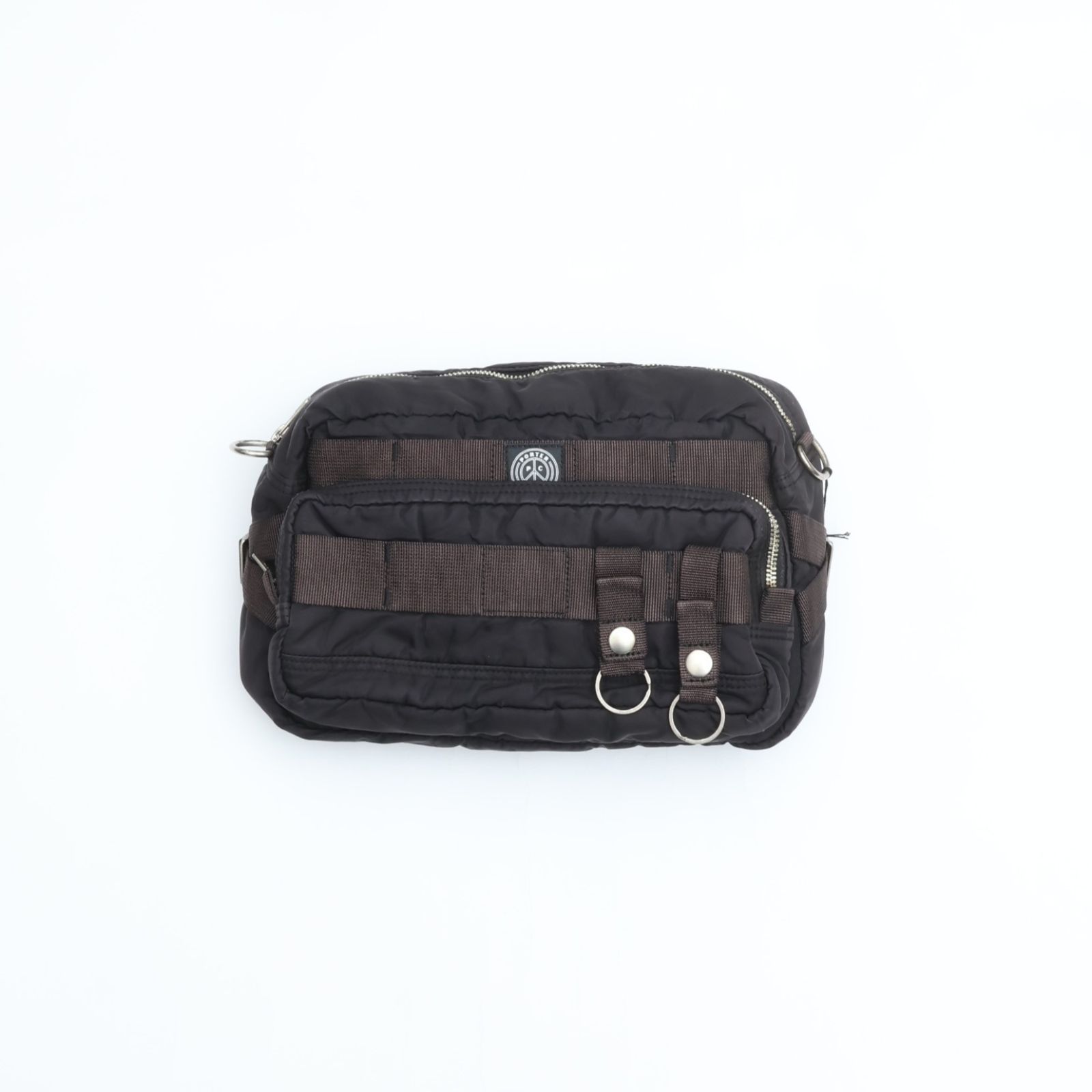 PORTER CLASSIC ポータークラシック SUPER NYLON WAIST BAG BLACK