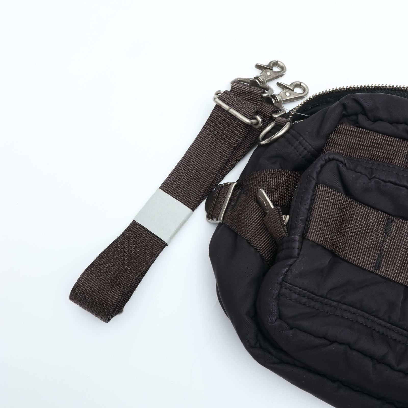 PORTER CLASSIC ポータークラシック SUPER NYLON WAIST BAG BLACK