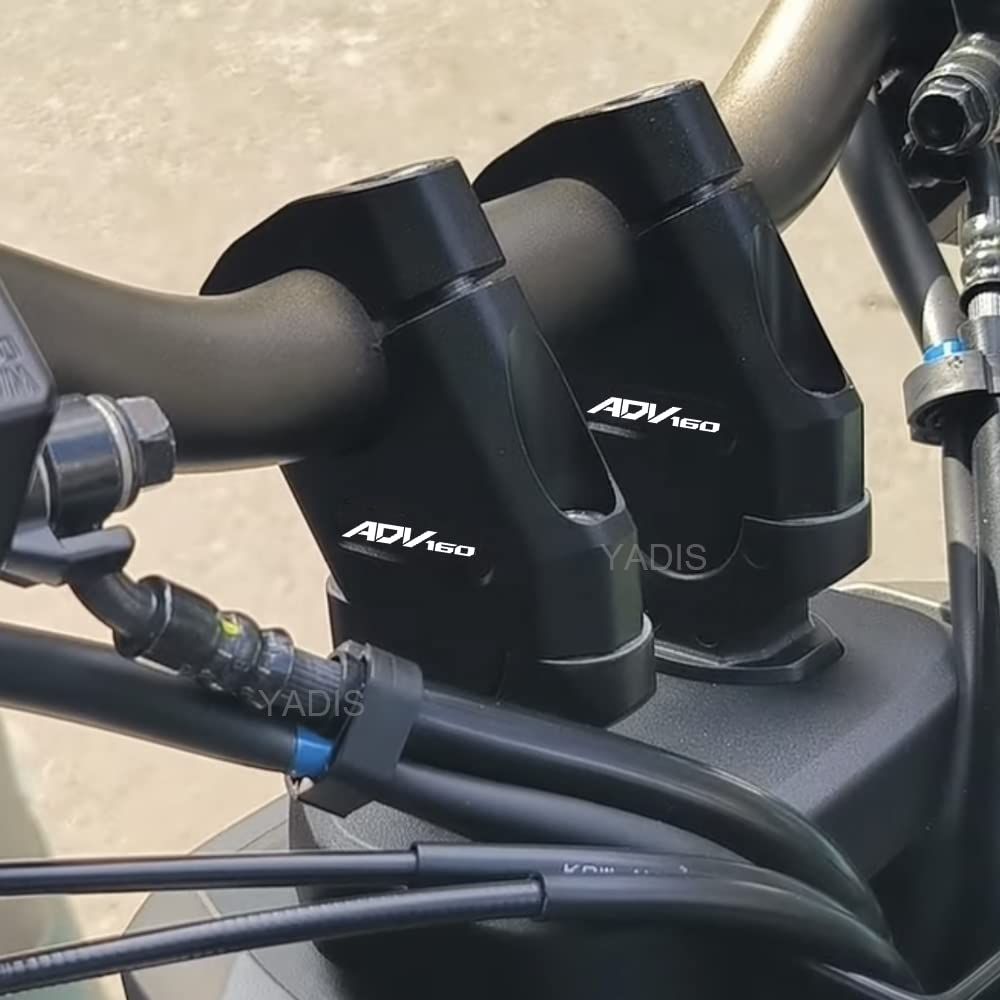 新品 For ホンダADV160 ADV 160 2023モーターサイクルCNCハンドルバー ライザー ハンドルポスト