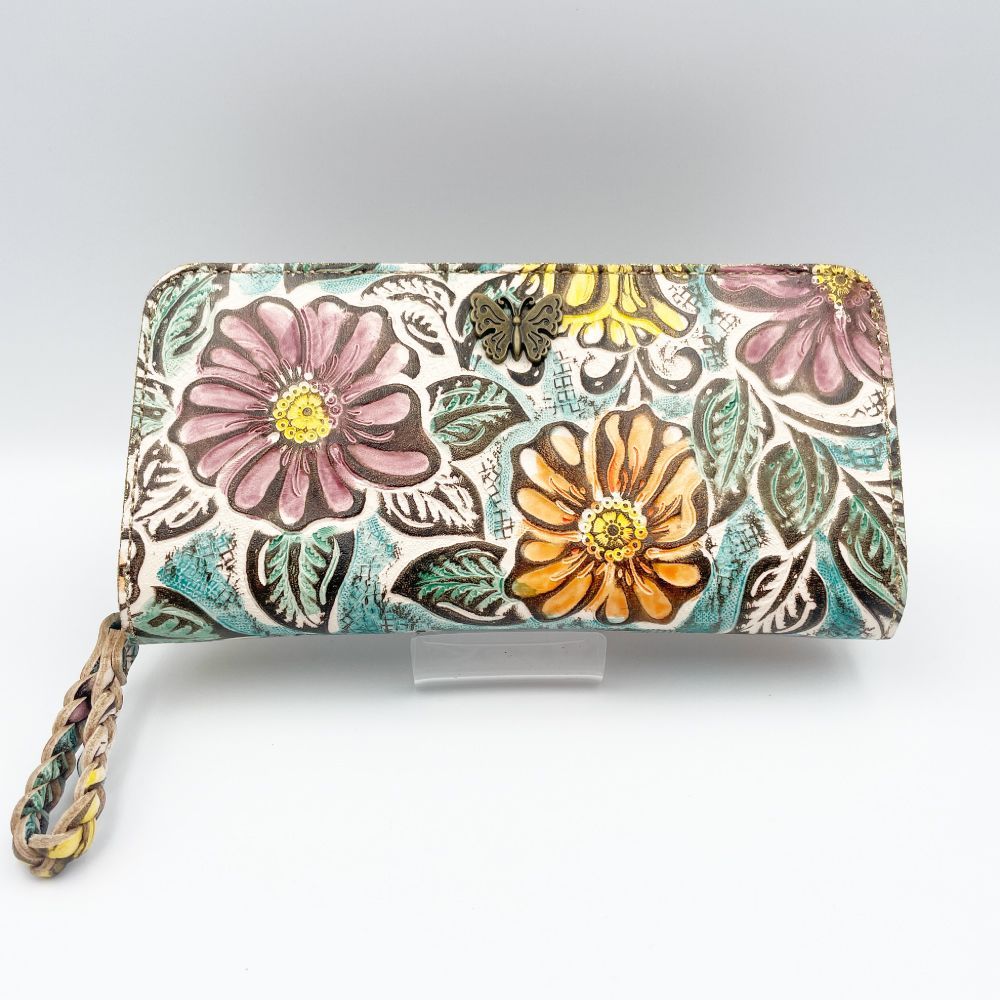 ANNA SUI（アナスイ） 長財布 ラウンドファスナー ローズハート 花柄 