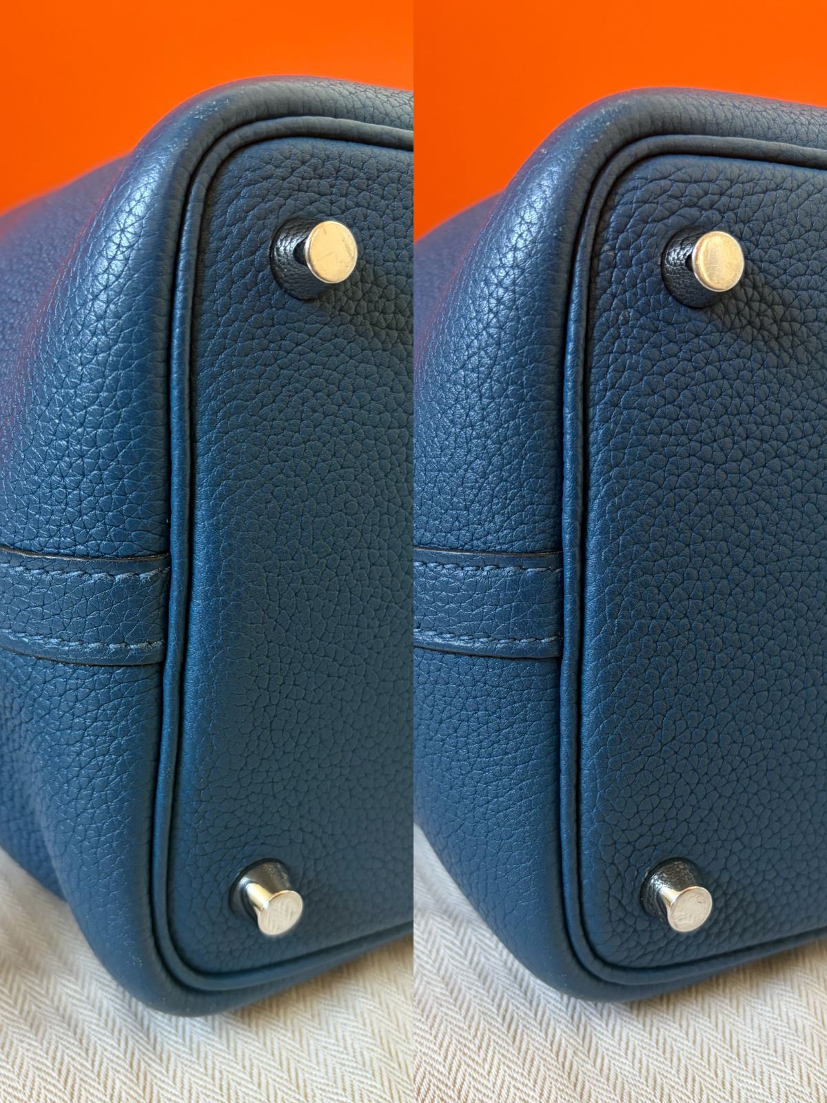 極美品・特別価格★エルメス ピコタンロックPM ブルー系 D刻印 オマケ付き 極美品・近年モデル☆エルメス ピコタンロックPM ブルー系 D刻印