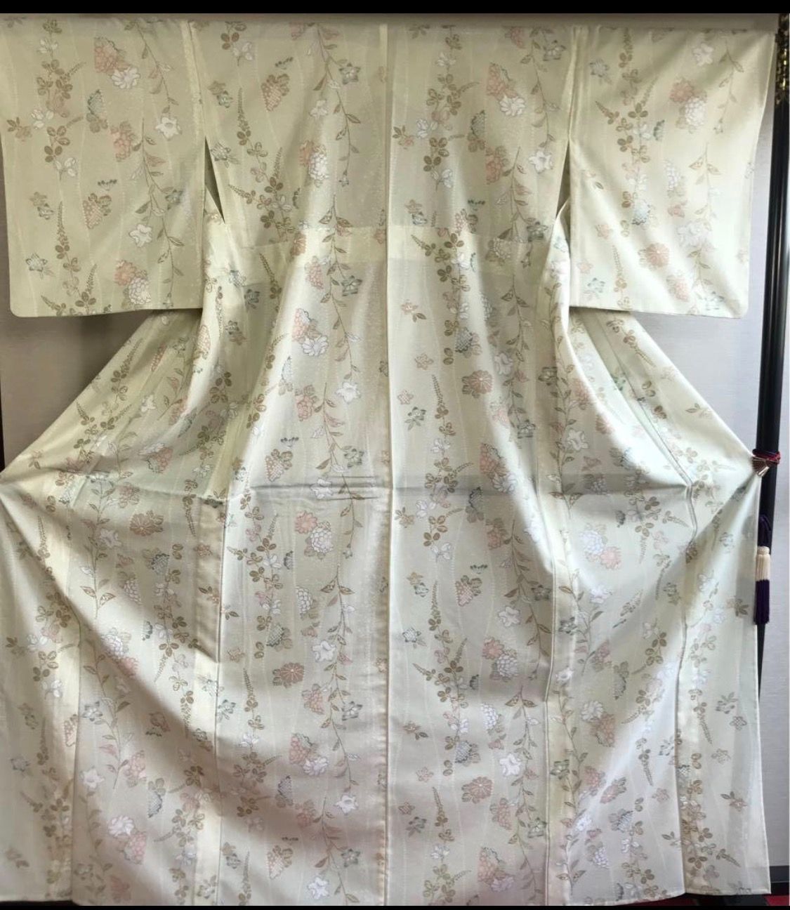 絽の小紋　夏着物　トールサイズ
