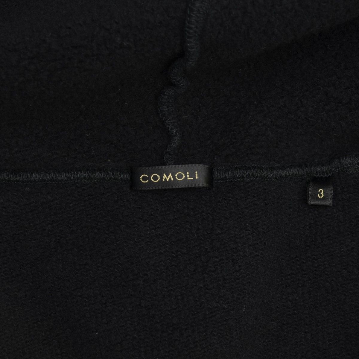 COMOLI】26SS D01-05001 コットン裏毛 ジップパーカージップアップ 