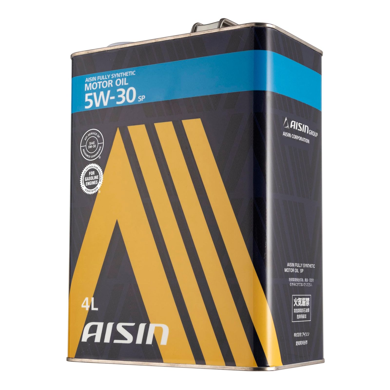 新品 アイシン(AISIN) 車用 ガソリン車用 エンジンオイル 5W-30 内容量 4L SP FULLY SYNTHETIC MOTOR OIL EGF-7004