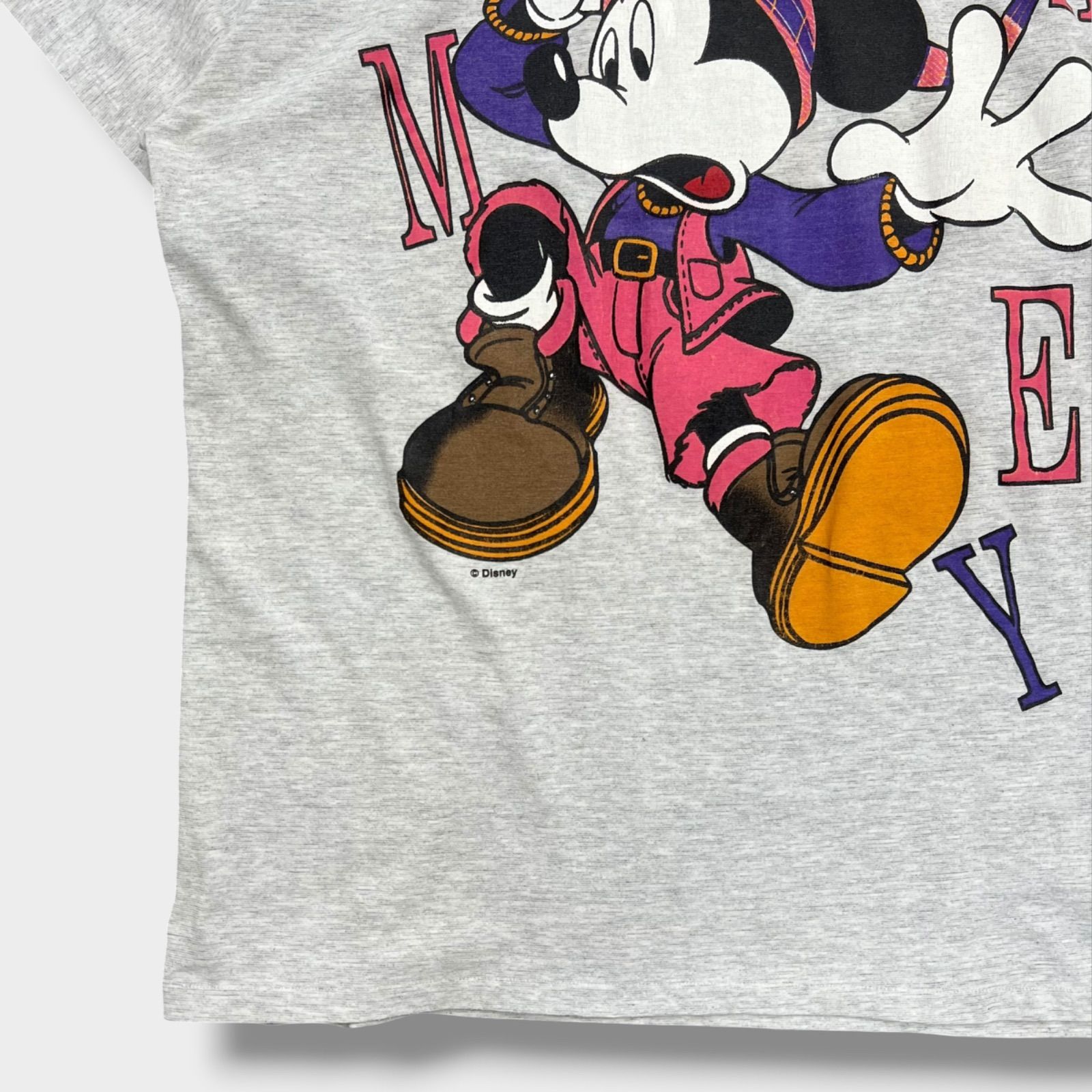 Disney Vintage Mickey Mouse 90s シングルステッチ Tシャツ 
