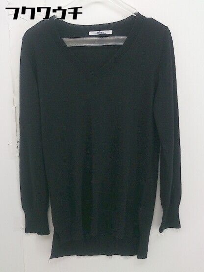 ◇ JOURNAL STANDARD relume Vネック ウール 長袖 ニット セーター サイズ F ブラック レディース 【中古】 【1112090007230】