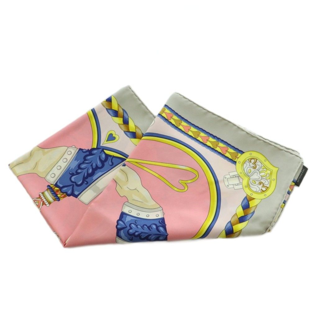 エルメス HERMES HARNAIS DE COEUR カレ90 スカーフ 総柄 シルク ピンク マルチカラー /MI ■OS ■OH エルメス HERMES HARNAIS DE COEUR カレ90 スカーフ 総柄 シルク ピンク マルチカラー /MI ■OS ■OH