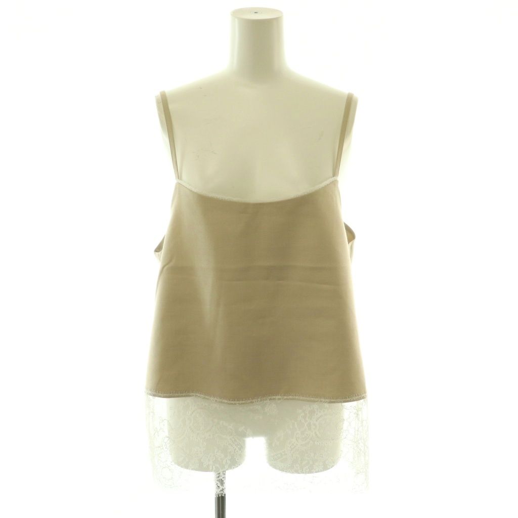イエナ IENA 25AW レースヘムキャミソール ベージュ /HK ■OS