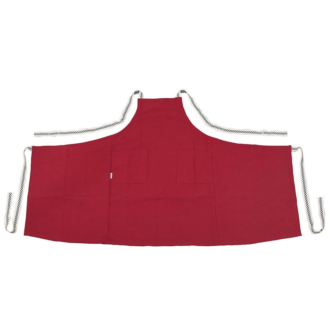 新品 [ダルトン] エプロン APRON WITH RIBBON レッド