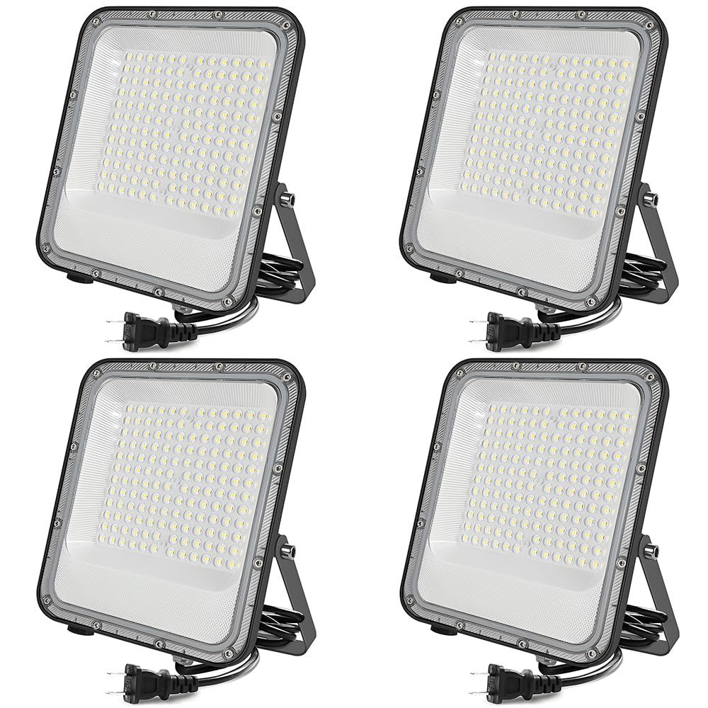 新品 MAGOKORO LED投光器 100W 13000LM 昼光色 ledライト 屋外 IP66 防水 豪雨対応 作業灯 100V 自由調整 外灯 高輝度 省エネ 120°広角 屋外照明 ワークライト キャンプ アウトドア 登山 夜釣り 防災 緊急 停電対