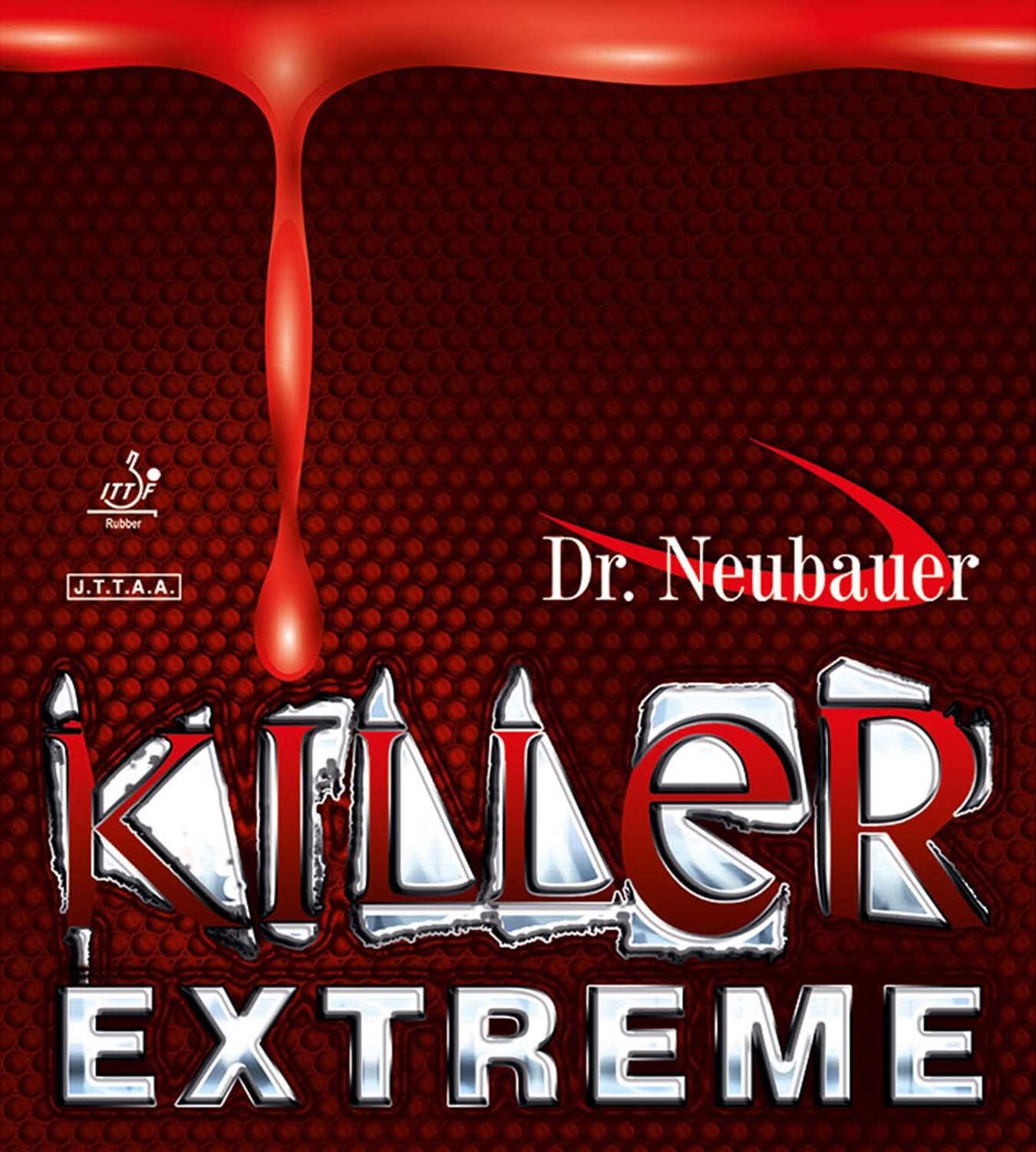 新品 JUIC (ジュウイック) 卓球 変化系表ソフトラバー キラー エクストリーム (KILLER EXTREME) Dr.Neubauer (ドクトルノイバウアー) レッド (RD) 厚さ2.0mm 1200