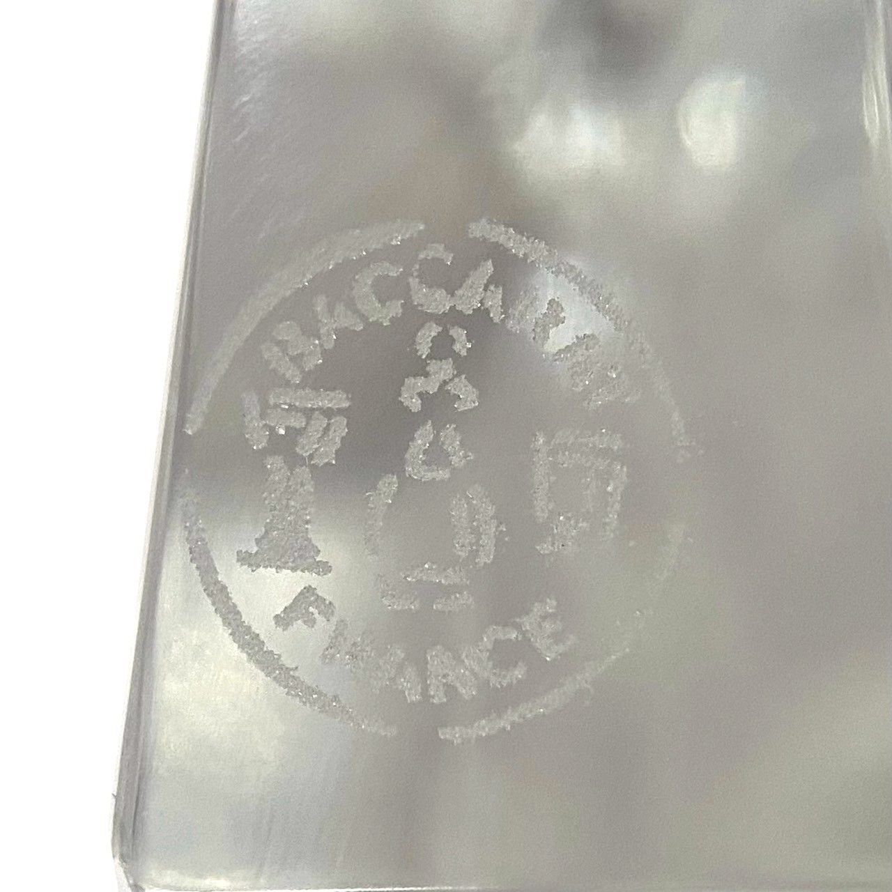 Baccarat】ペーパーウェイト クリスタル ガラス ディスプレイスタンド